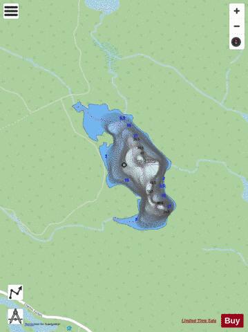 Caisse, Lac depth contour Map - i-Boating App - Streets