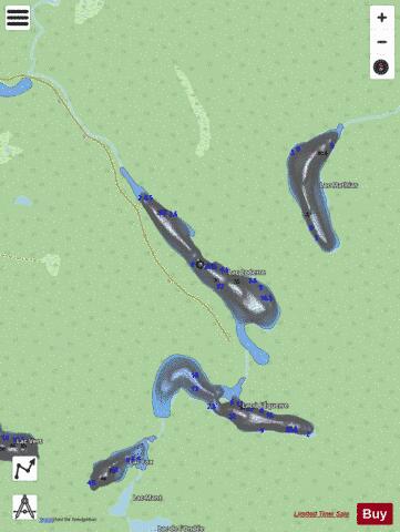 Coderre, Lac depth contour Map - i-Boating App - Streets