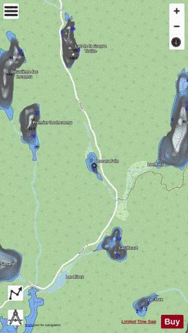 Foin, Lac au depth contour Map - i-Boating App - Streets
