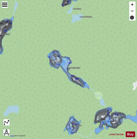 Marguerite, Lac depth contour Map - i-Boating App - Streets