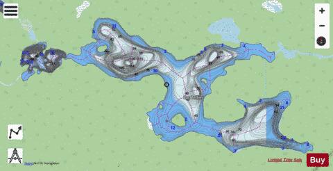 Tellier, Lac depth contour Map - i-Boating App - Streets