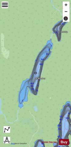 Bowden, Lac depth contour Map - i-Boating App - Streets