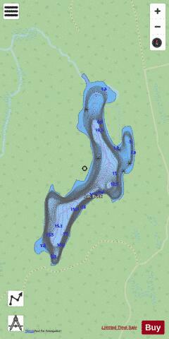 Buck, Lac depth contour Map - i-Boating App - Streets