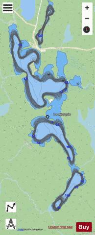 Mosquic, Lac depth contour Map - i-Boating App - Streets