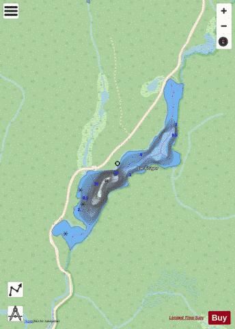 Ecuyer, Lac depth contour Map - i-Boating App - Streets