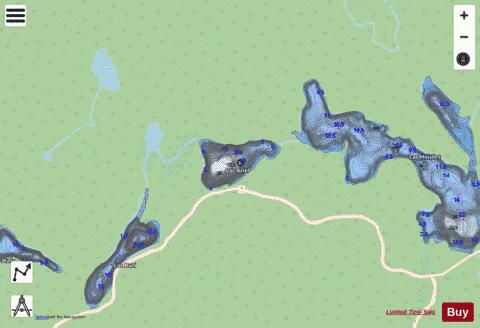 Ariel, Lac depth contour Map - i-Boating App - Streets