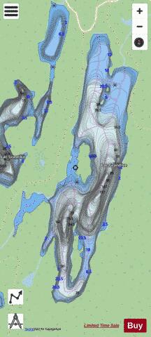 Grandive, Lac depth contour Map - i-Boating App - Streets