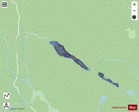 Bois Franc, Lac du depth contour Map - i-Boating App - Streets
