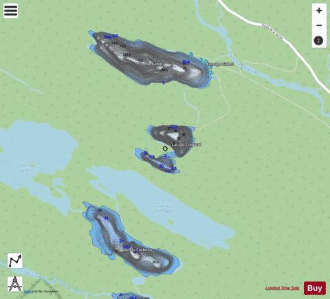 Crapaud, Lac du depth contour Map - i-Boating App - Streets