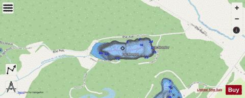 Mondor, Lac depth contour Map - i-Boating App - Streets