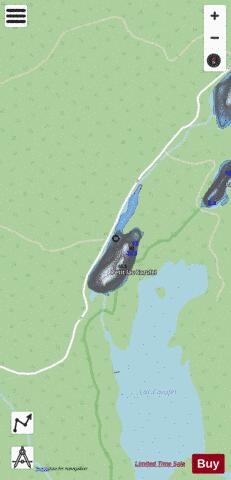 Carufel, Petit lac depth contour Map - i-Boating App - Streets
