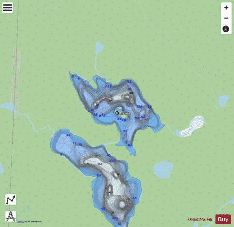 Patrie, Lac depth contour Map - i-Boating App - Streets