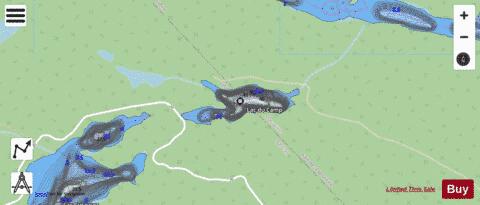 Camp, Lac du depth contour Map - i-Boating App - Streets