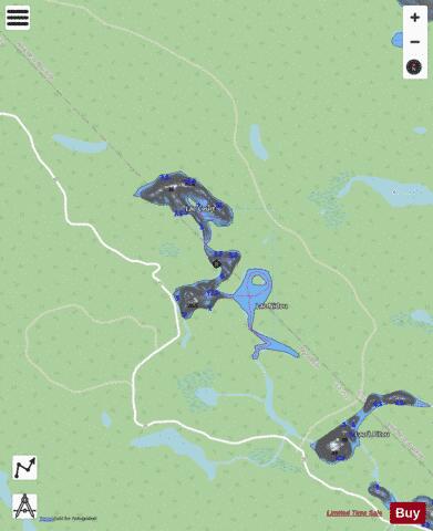 Nidou, Lac depth contour Map - i-Boating App - Streets