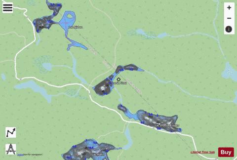 Pitou, Lac a depth contour Map - i-Boating App - Streets