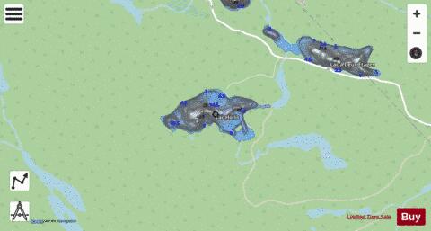 Hollis, Lac depth contour Map - i-Boating App - Streets