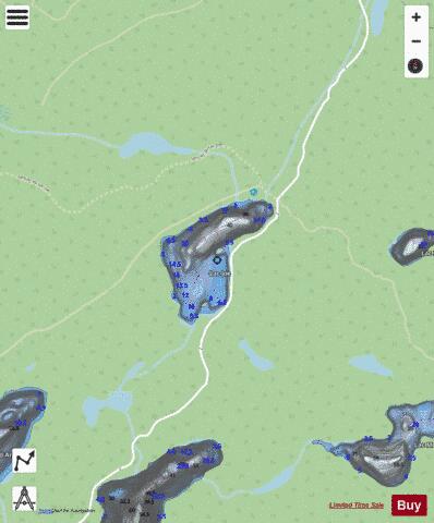 Joe, Lac depth contour Map - i-Boating App - Streets