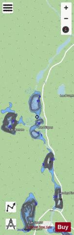 Lac Dispos depth contour Map - i-Boating App - Streets