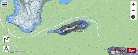Culbute, Lac de la depth contour Map - i-Boating App - Streets