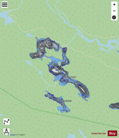 Cheriore, Lac depth contour Map - i-Boating App - Streets