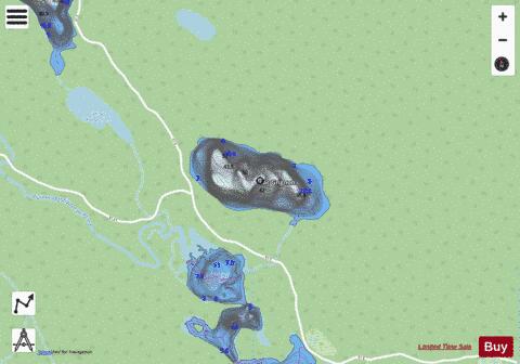 Grignon, Lac depth contour Map - i-Boating App - Streets