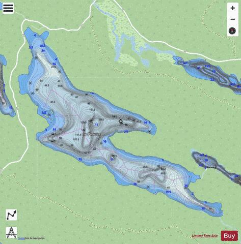 Patoulet, Lac depth contour Map - i-Boating App - Streets