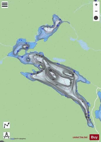 Houde, Lac depth contour Map - i-Boating App - Streets