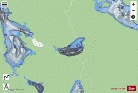 Ours, Lac a l' depth contour Map - i-Boating App - Streets