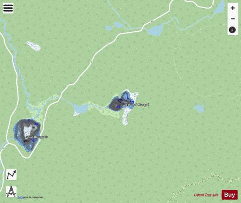 Rat Musque, Lac du depth contour Map - i-Boating App - Streets