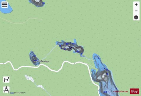 Moineau, Lac depth contour Map - i-Boating App - Streets
