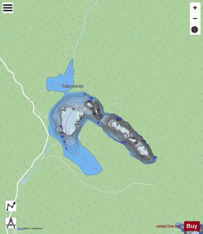 Cap, Lac du depth contour Map - i-Boating App - Streets