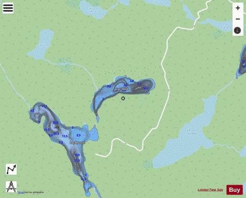 Dore, Lac depth contour Map - i-Boating App - Streets