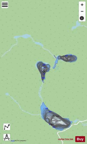 Petit, Lac depth contour Map - i-Boating App - Streets
