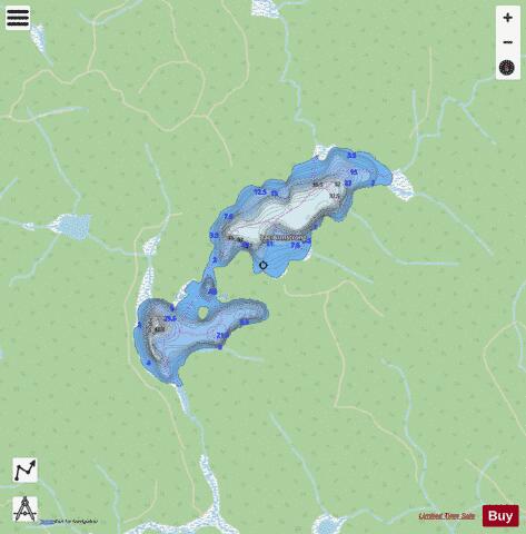 Armstrong, Lac depth contour Map - i-Boating App - Streets