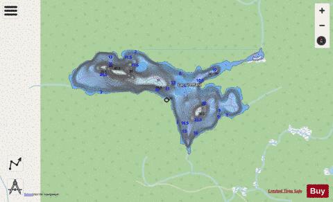 Greffard, Lac depth contour Map - i-Boating App - Streets