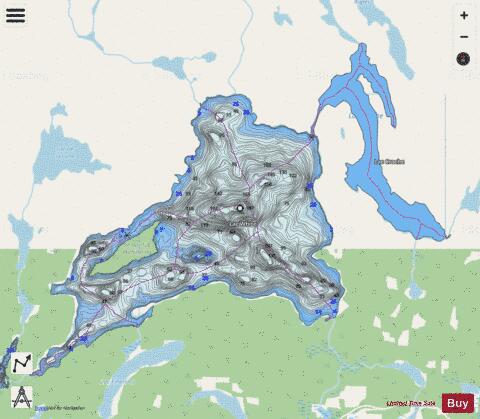 Marsac, Lac depth contour Map - i-Boating App - Streets