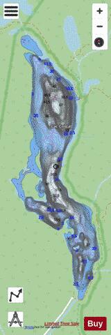 Cristal, Lac depth contour Map - i-Boating App - Streets