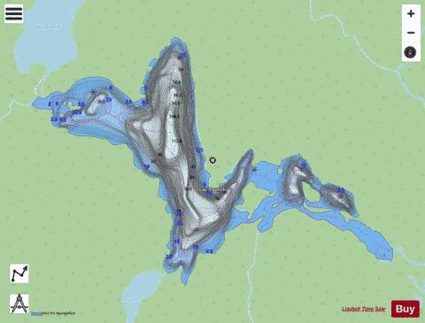 Tourilli, Lac depth contour Map - i-Boating App - Streets
