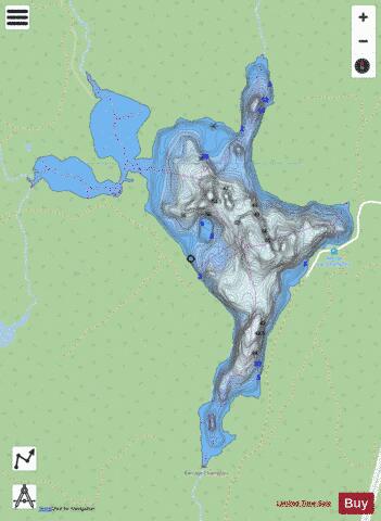 Champlain, Lac depth contour Map - i-Boating App - Streets