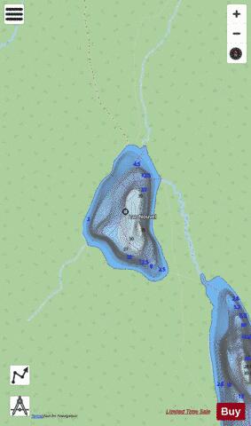 Nouvel, Lac depth contour Map - i-Boating App - Streets