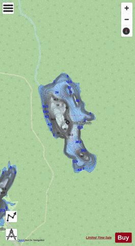 Bourassa, Lac depth contour Map - i-Boating App - Streets