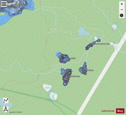 Madeleine, Lac depth contour Map - i-Boating App - Streets