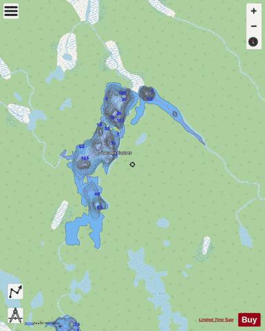 Castors, Lac des depth contour Map - i-Boating App - Streets