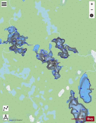 Mignon, Lac depth contour Map - i-Boating App - Streets