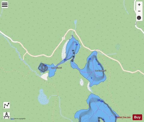 Grandpre, Lac depth contour Map - i-Boating App - Streets
