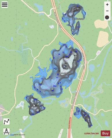 Sept-Iles, Lac depth contour Map - i-Boating App - Streets
