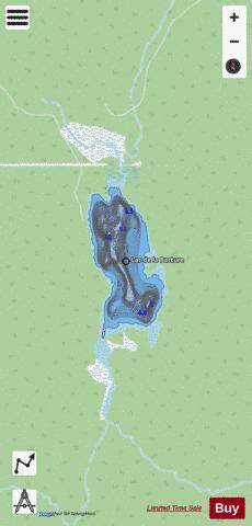 Batture, Lac de la depth contour Map - i-Boating App - Streets