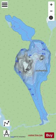 Franchere, Lac depth contour Map - i-Boating App - Streets