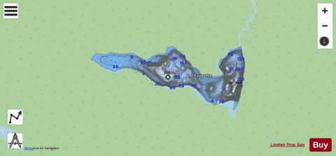 Fauvette, Lac depth contour Map - i-Boating App - Streets