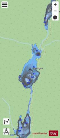 Chagnon, Lac depth contour Map - i-Boating App - Streets